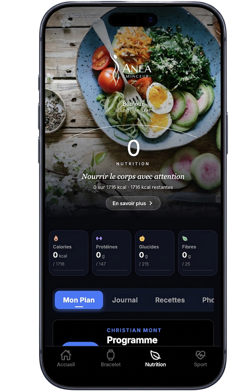 Application Anéa — Nutrition