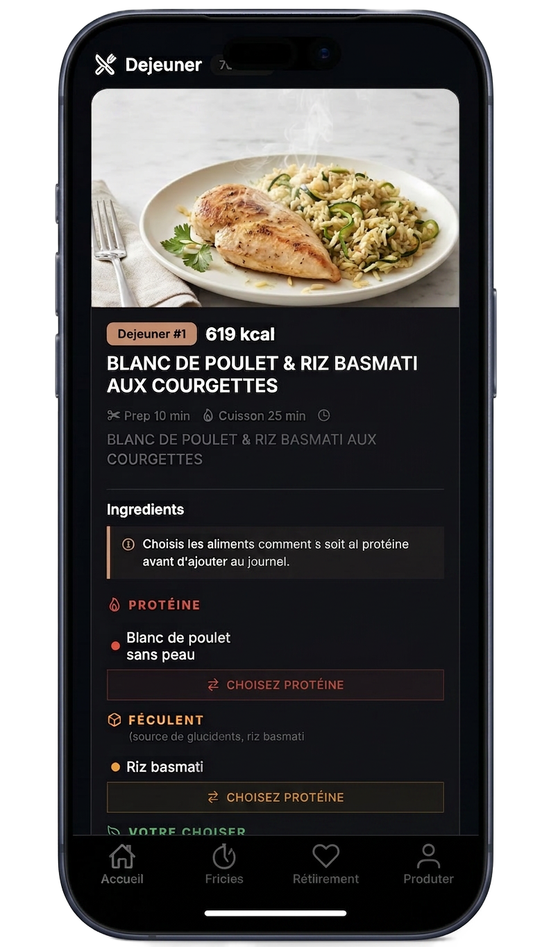 Application Anéa — Repas signés